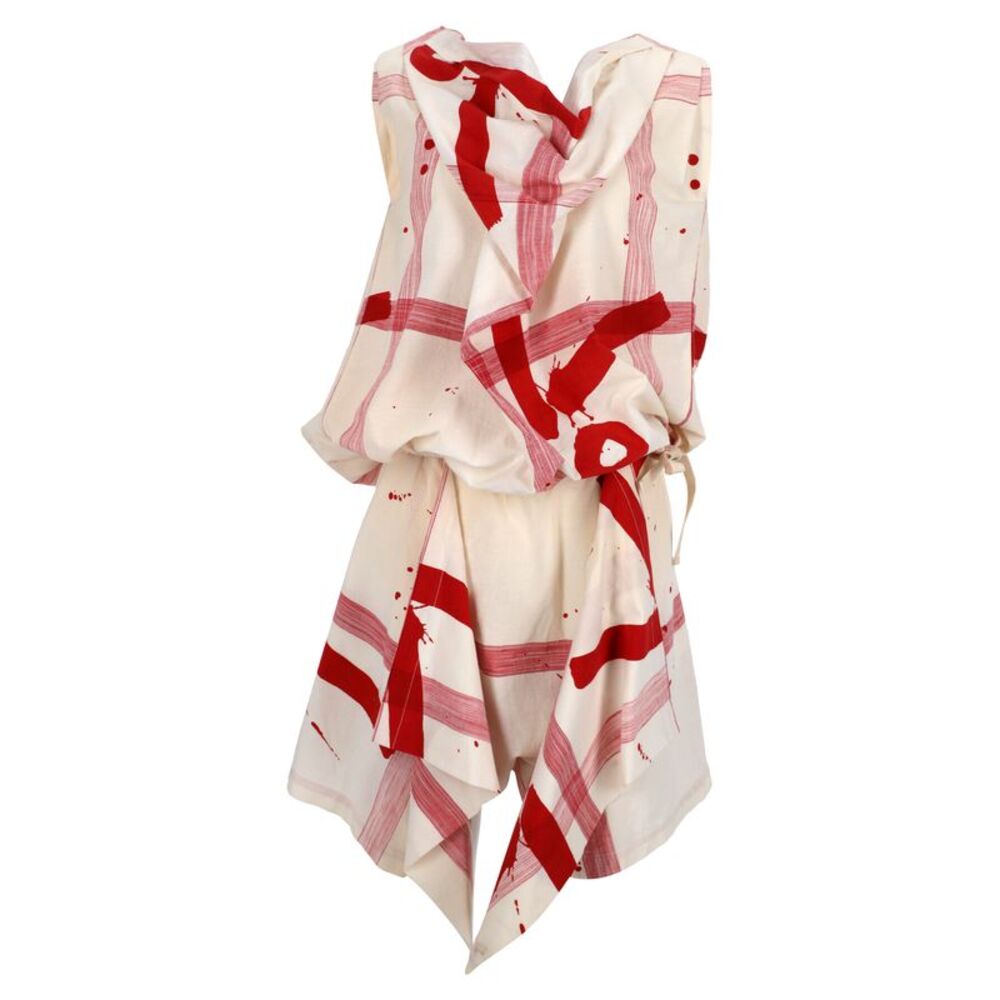 Issey Miyake Abstract Print Set in Multicolor Cotton